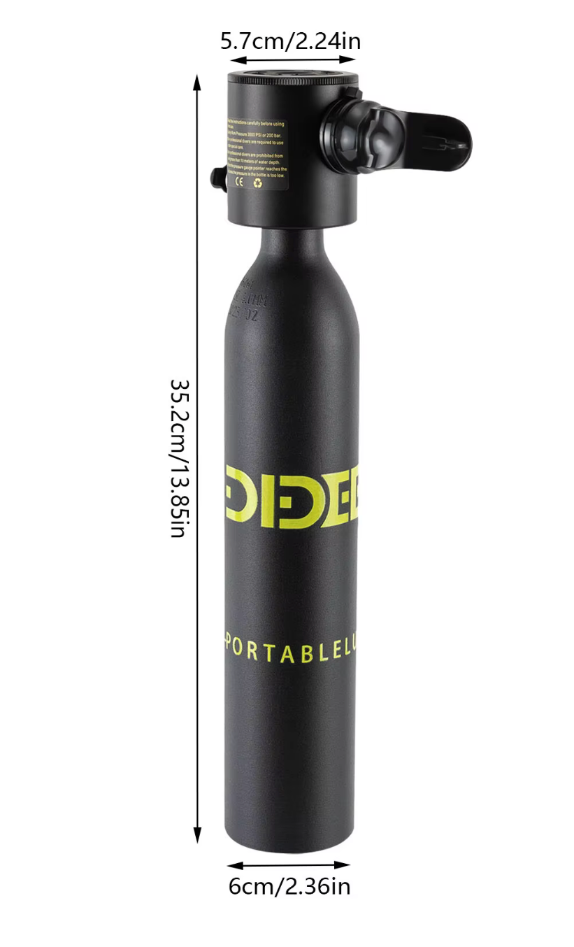 SplashX MiniDive Pro - Druckluft Tauchflasche